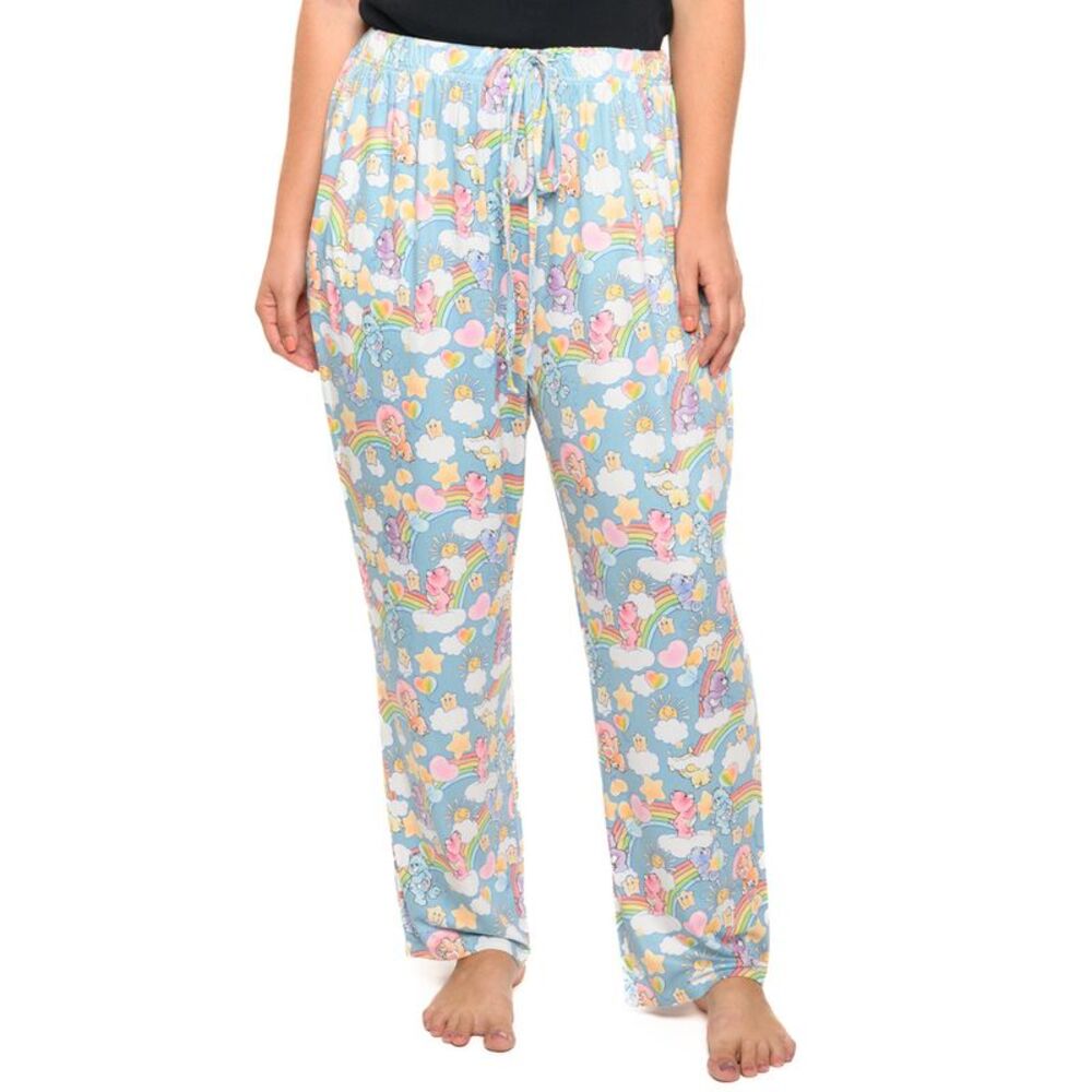 New Care Bears Women's Blue Pajama Pants: Cheer, Bedtime & Share Bear Sleepwear
